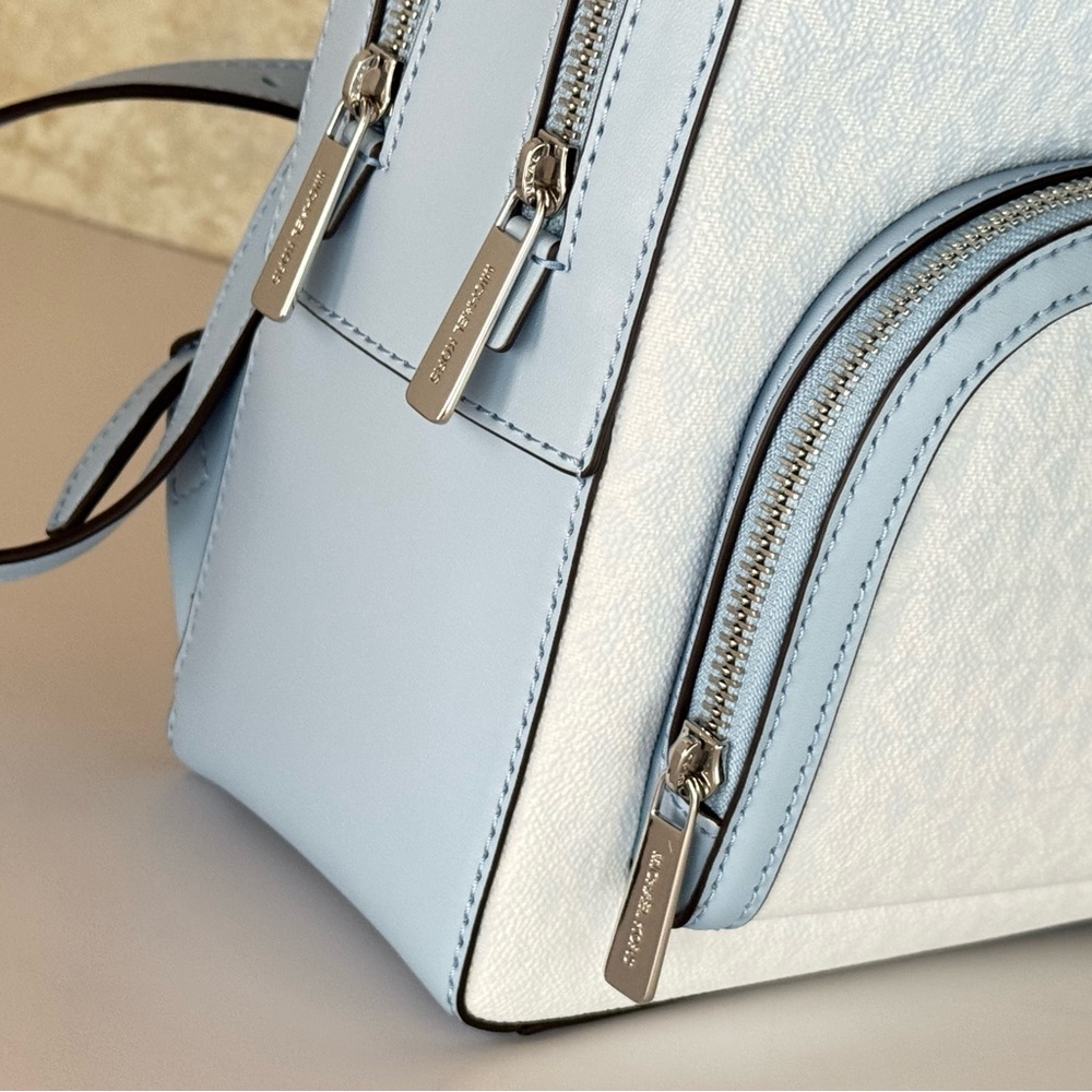 Michael Kors Jaycee MD Backpack MK Ombré Blue Multi - Picture 14 of 14
